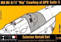 Mil Mi-8/17 cowling of APU Safir-5 1:72