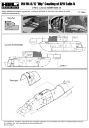 Mil Mi-8/17 cowling of APU Safir-5 1:72