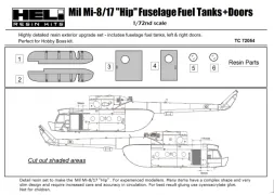 Mil Mi-8/17 Fuselage Fuel Tanks & Doors 1:72