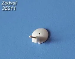 T-34 7.62mm DT gun barrel w/ Mask 1:35