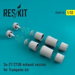 Su-27/27UB exhaust nozzles for Trumpeter 1:32
