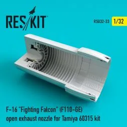 F-16 (F110-GE) open exhaust nozzles for TAMIYA 1:32