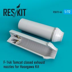 F-14A Tomcat closed exhaust nozzles for Hasegawa 1:72