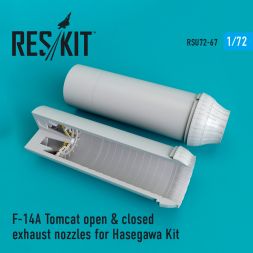 F-14A Tomcat open & closed exhaust nozzles for Hasegawa 1:72