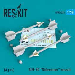 AIM-9D Sidewinder missile 1:72