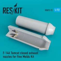 F-14A Tomcat closed exhaust nozzles for Fine Mold 1:72