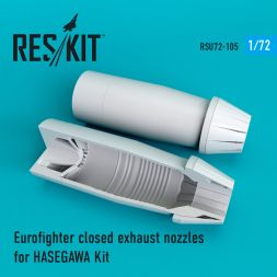 Eurofighter closed exhaust nozzles for HASEGAWA 1:72