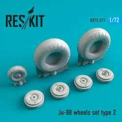 Ju-88 wheels set type 2 1:72