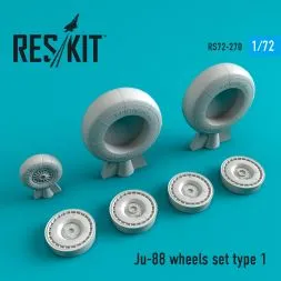Ju-88 wheels set  type 1 1:72