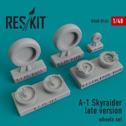 A-1 Skyraider late version wheels set 1:48