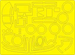 B-26C-50 Invader mask for ICM 1:48