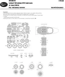 P-38H Lightning mask for Tamiya 1:48