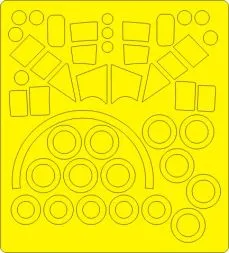G-222 Panda / C-27 A Chuck mask for Italeri 1:72