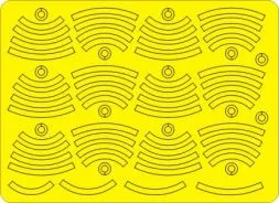 Mk.82 Bombs Stripes two yellow stripes mask 1:48