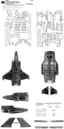 F-35A Lightning II figther RAM PANELS mask for Meng 1:48