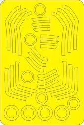 Folland Gnat T.1 ADVANCED mask for Airfix 1:48