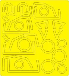 EA-6B Prowler BASIC mask for Kinetic 1:48