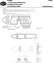 F/A-18F Super Hornet BASIC mask for Hasegawa 1:48