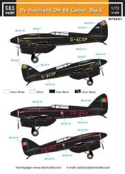 De Havilland DH-88 Comet "Black" 1:72
