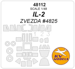 Il-2 mask for Zvezda 1:48