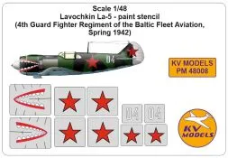 La-5 Baltic Fleet Aviation mask 1:48