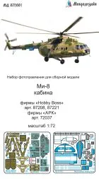 Mil Mi-8 cockpit for Hobby Boss 1:72