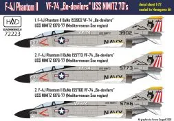F-4J Phantom II - Be-devilers USS NIMITZ 70s 1:72
