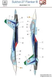 Su-27 Flanker B (Russian 08 shark) 1:72
