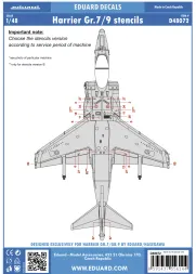 Harrier GR.7/9 stencils 1:48