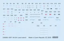 Mi-24V stencils Czech 1:48