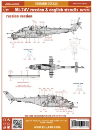 Mi-24V stencils Russian & English 1:72