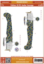 Fokker D. VII 4color lozenge 1:72