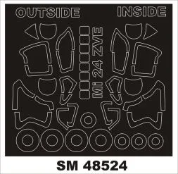 Mil Mi-24 mask for Zvezda 1:48