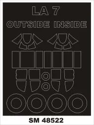 La-7 mask for Fly 1:48