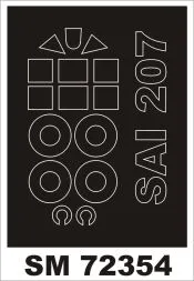 La-5 mask for Clear Prop 1:72