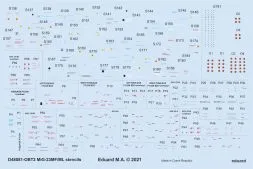 MiG-23MF/ ML stencils 1:48