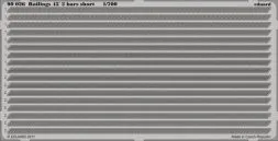 Railings 45 - 2 bars short 1:700