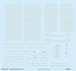 Fokker D. VII rib tapes linen 1:72