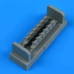 P-51D Mustang exhaust for Eduard 1:48