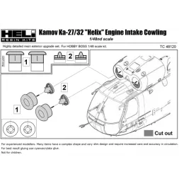 Ka-27/32 Helix Engine Intake Cowling 1:48