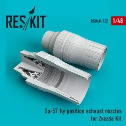 Su-57 fly position exhaust nozzles for Zvezda 1:48