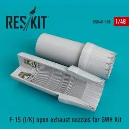 F-15 (I/K) open exhaust nozzles for GWH 1:48
