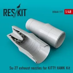 Su-27 exhaust nozzles for KITTY HAWK 1:48