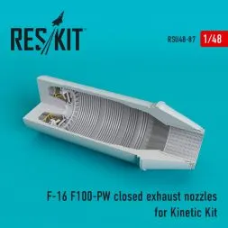 F-16 (F100-PW) closed exhaust nozzle for Kinetic 1:48