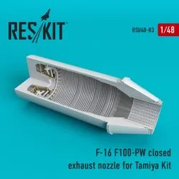 F-16 (F100-PW) closed exhaust nozzles for Tamiya 1:48