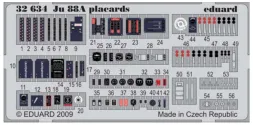 Ju 88A placards 1:32