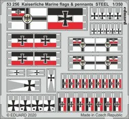 Kaiserlische Marine flags & pennants STEEL 1:350