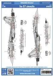 Su-27 stencils 1:48
