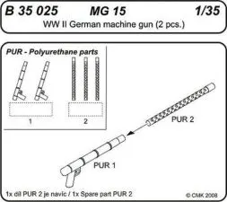 MG 15 German Machine gun 1:35