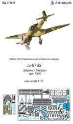 Ju 87B-2 detail set (color) for Zvezda 1:72